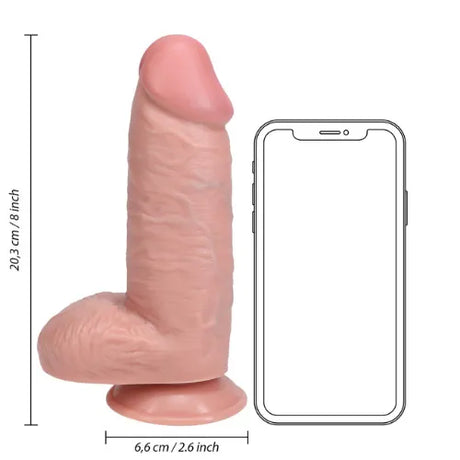 Дилдо с тестиси Extra Thick 20,3 см