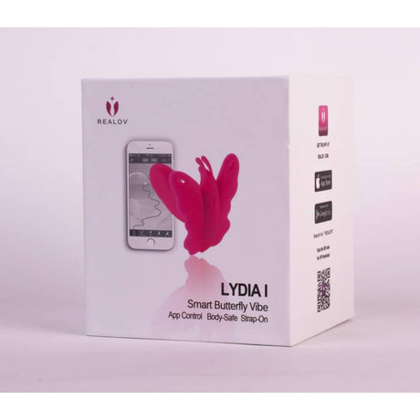 Вибратор с клитор стимулатор Lydia I Smart Butterfly Pink
