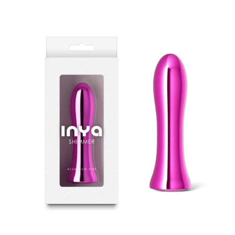 Вибратор от метал Inya Shimmer Metallic Pink