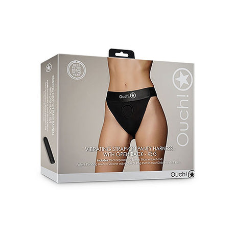 Strap-on panty harness with open back XS/S