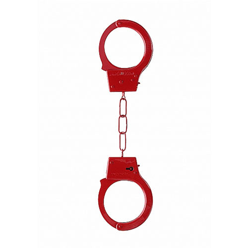 Метални белезници за начинаещи Ouch! Red