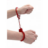 Метални белезници за начинаещи Ouch! Red