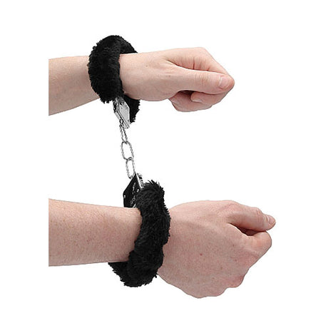 Белезници с пух Ouch! черни