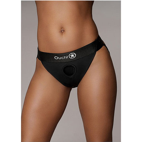 Strap-on panty harness with open back M/L