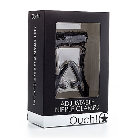 Щипки за зърна Ouch! Black
