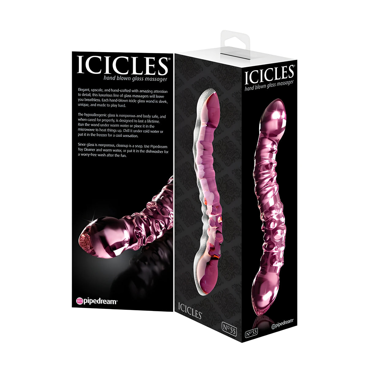 Стъклено дилдо Icicles No 55 – снимка 4