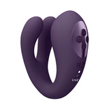 Стимулатор Yoko Purple на Vive в лилав цвят, поглед отстрани с четири бутона за управление и надпис VIVE
