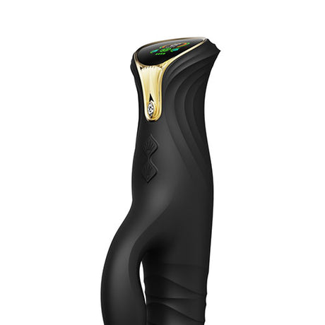 Вибратор Mose Obsidian Black с кристал Swarovski