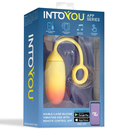 Виброяйце IntoYou App Series Yellow/Orange