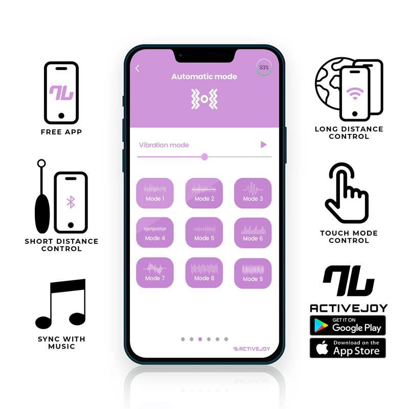 Виброяйце IntoYou App Series Blue/Purple