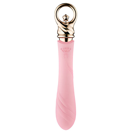 Вибратор Courage с кристал Swarovski и функция за нагряване Fairy Pink от Zalo