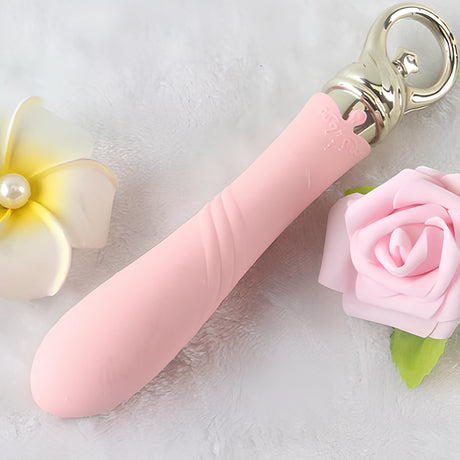 Вибратор Courage с кристал Swarovski и функция за нагряване Fairy Pink – снимка 8
