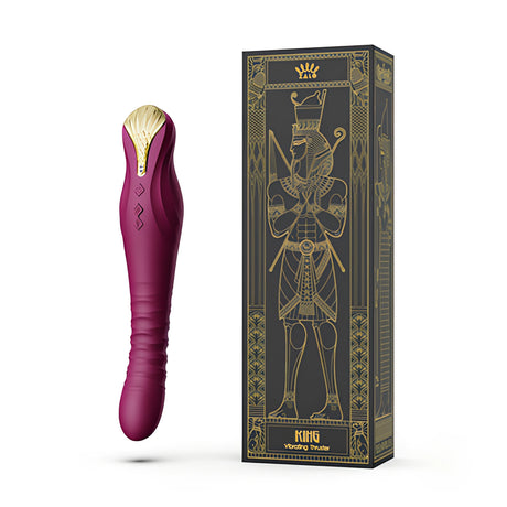 Вибратор Пулсатор King с кристал Swarovski Velvet Purple от Zalo
