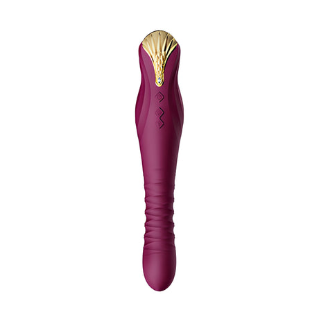 Вибратор Пулсатор King с кристал Swarovski Velvet Purple – снимка 4