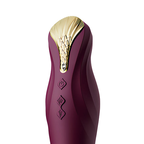 Вибратор Пулсатор King с кристал Swarovski Velvet Purple – снимка 7