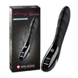 Вибратор Sizzling Simon Black Edition на mystim с електростимулация до черната си кутия, със сензорни бутони на дръжката