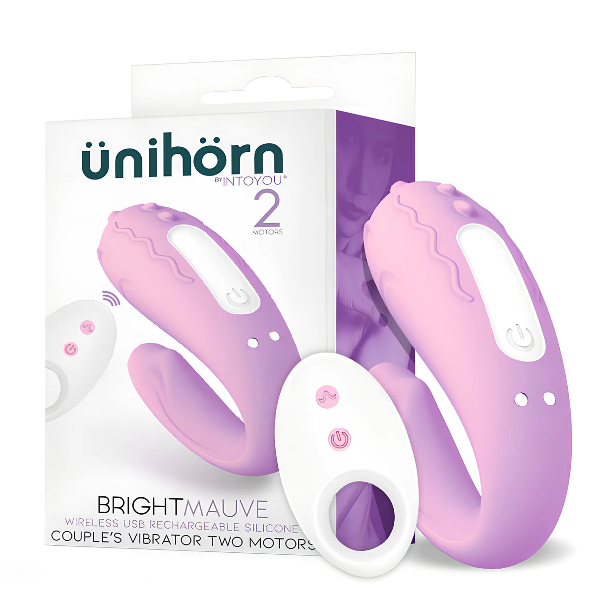 Вибратор за двойки BrightMauve с дистанционно – снимка 2