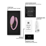 LELO TIANI Twist в розово в черна кутия, с ампула лубрикант, USB кабел, ръководство и гаранционна карта – схема на комплекта