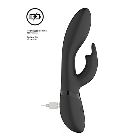 Черен вибратор Vive Fancy Zosia с magnetic кабел за зареждане и текст: зареждане 180 минути, работа до 60 минути