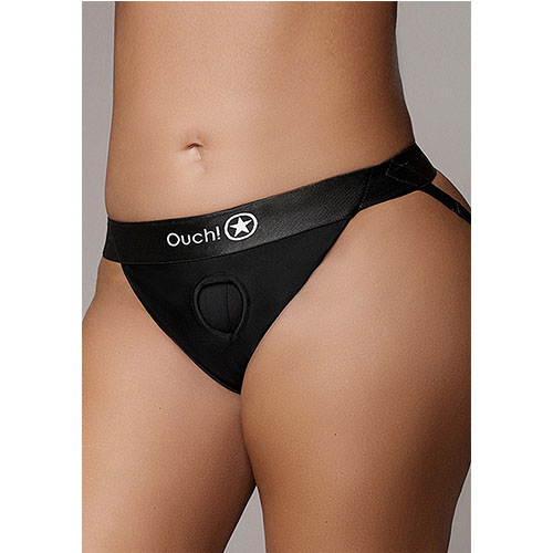 Strap-on panty harness with open back XS/S